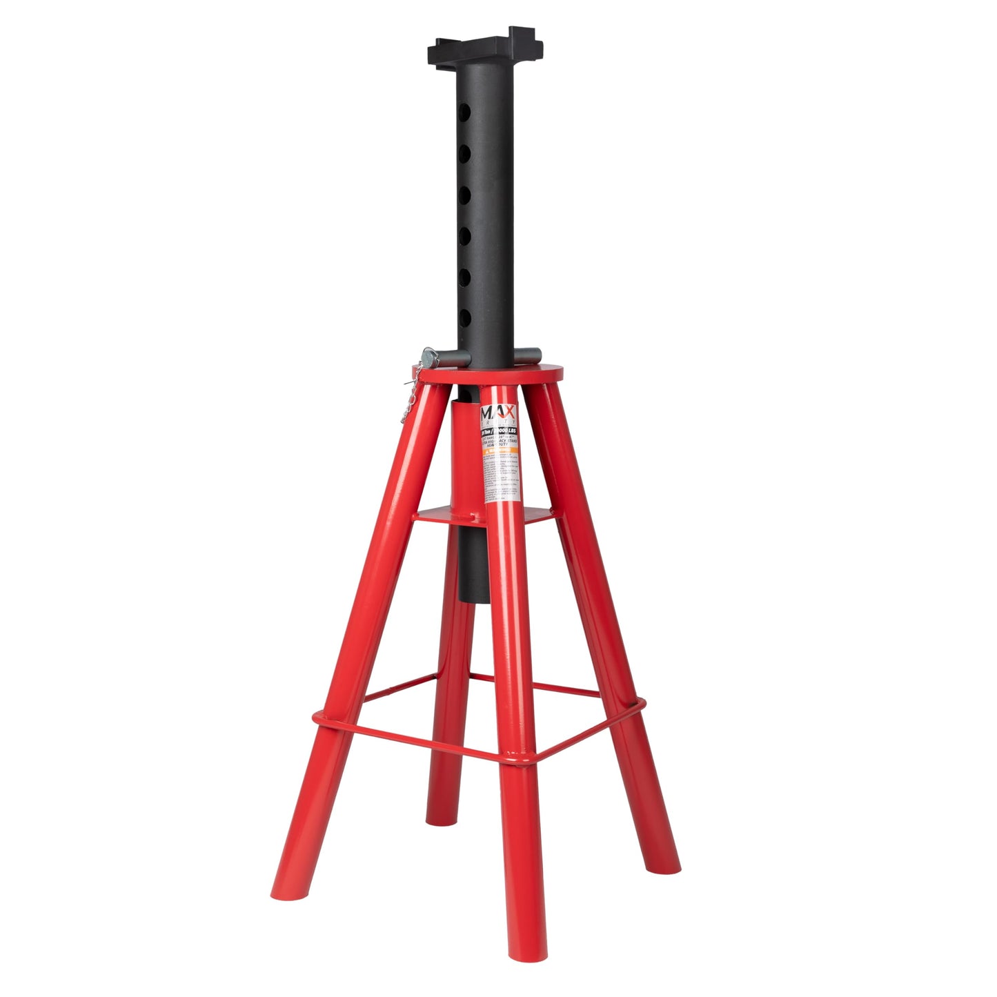 10 Ton (20,000 lbs) Capacity Heavy-Duty High Profile Pin Type Adjustable Jack Stand for Trucks & Equipment, 1 Pair