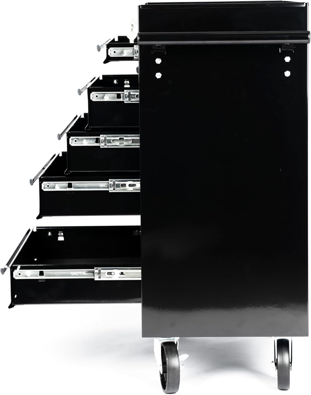 7-Drawer Heavy-Duty Rolling Tool Chest Cabinet with Lock Mobile Cart for Garage & Workshop, Black