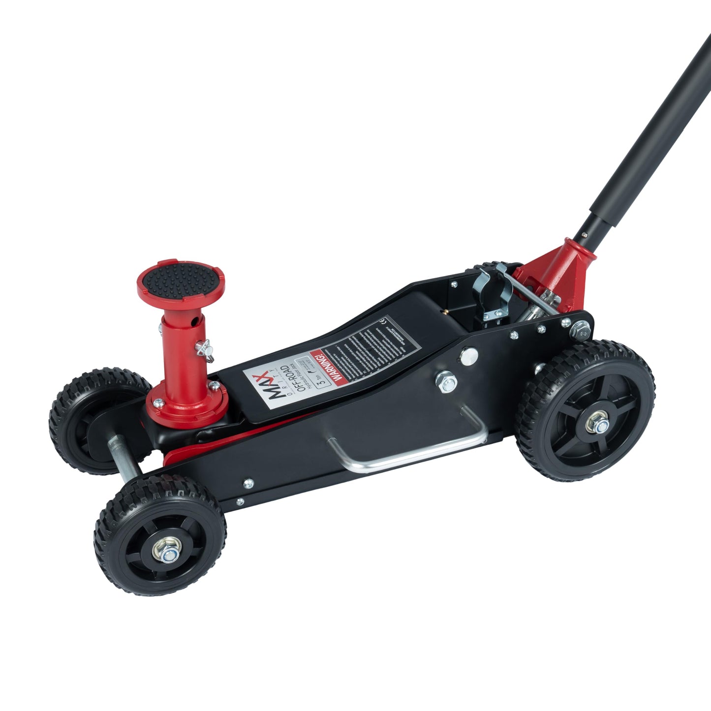5-Ton (11000lbs) Low Profile Hydraulic Super Heavy-Duty Steel Floor Jack with Dual Pistons Quick Lift Pump, Home and Workshop Car Maintenance for Various Vehicles (Red, 5 Ton Low Profile)