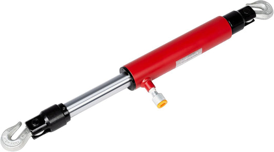 10-Ton 26'' Pull Back Ram for Porta Power Body Shop Frame Tools with Rotating Hook, Red