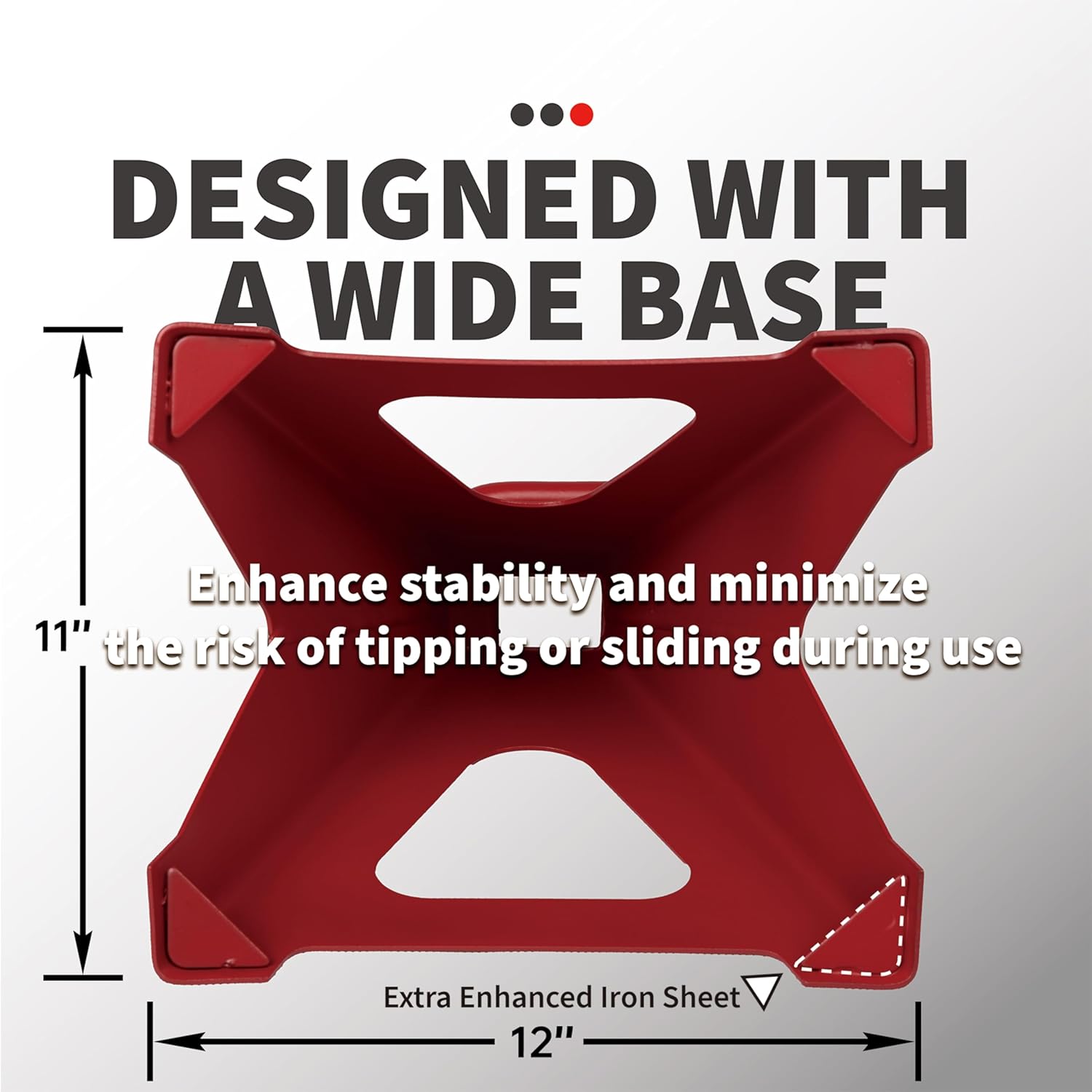 12-Ton (26000 lbs.) Heavy-Duty Adjustable Jack Stands 12’’ X 11’’ Large Base for Truck, SUV, RV, Bus, Tire Changes, Repairs, Automotive Lifting with Handle Lock, Set of 2, Red