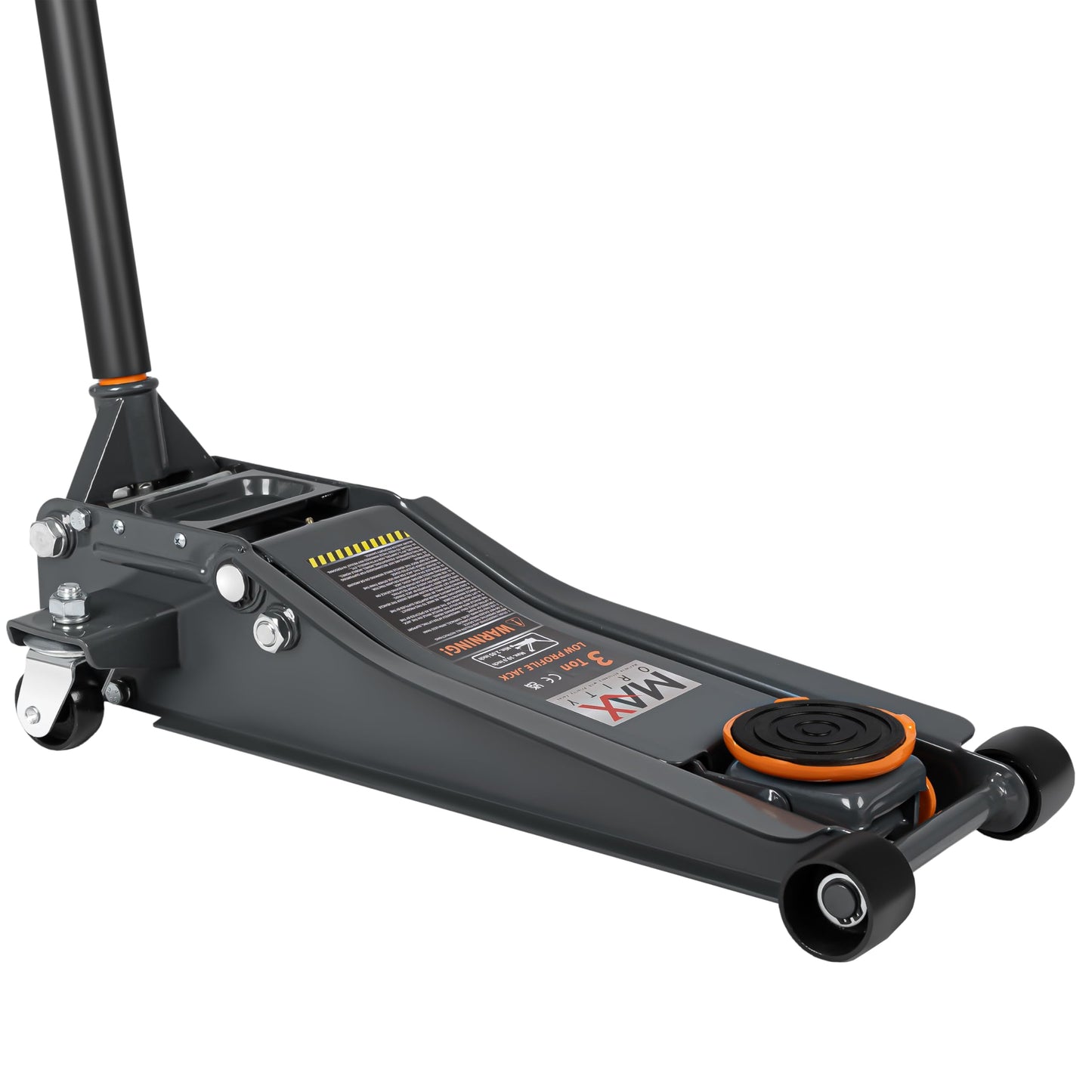 3 Ton (6600 lbs.) Big Wheel Dual Pistons Heavy-Duty Steel Construction Off-Road Jack, Hydraulic Car Jack with Extra Saddle, for Trucks, SUVs, ATVs