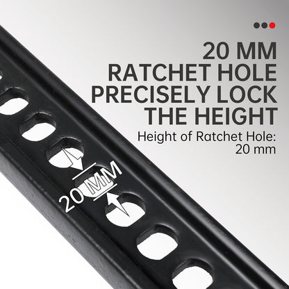 3-Ton (6000 lbs) Capacity 33 in. Cast Iron Ratcheting Off-Road Utility Farm Jack Ideal for Car/Truck/ATV/SUV/Tractor