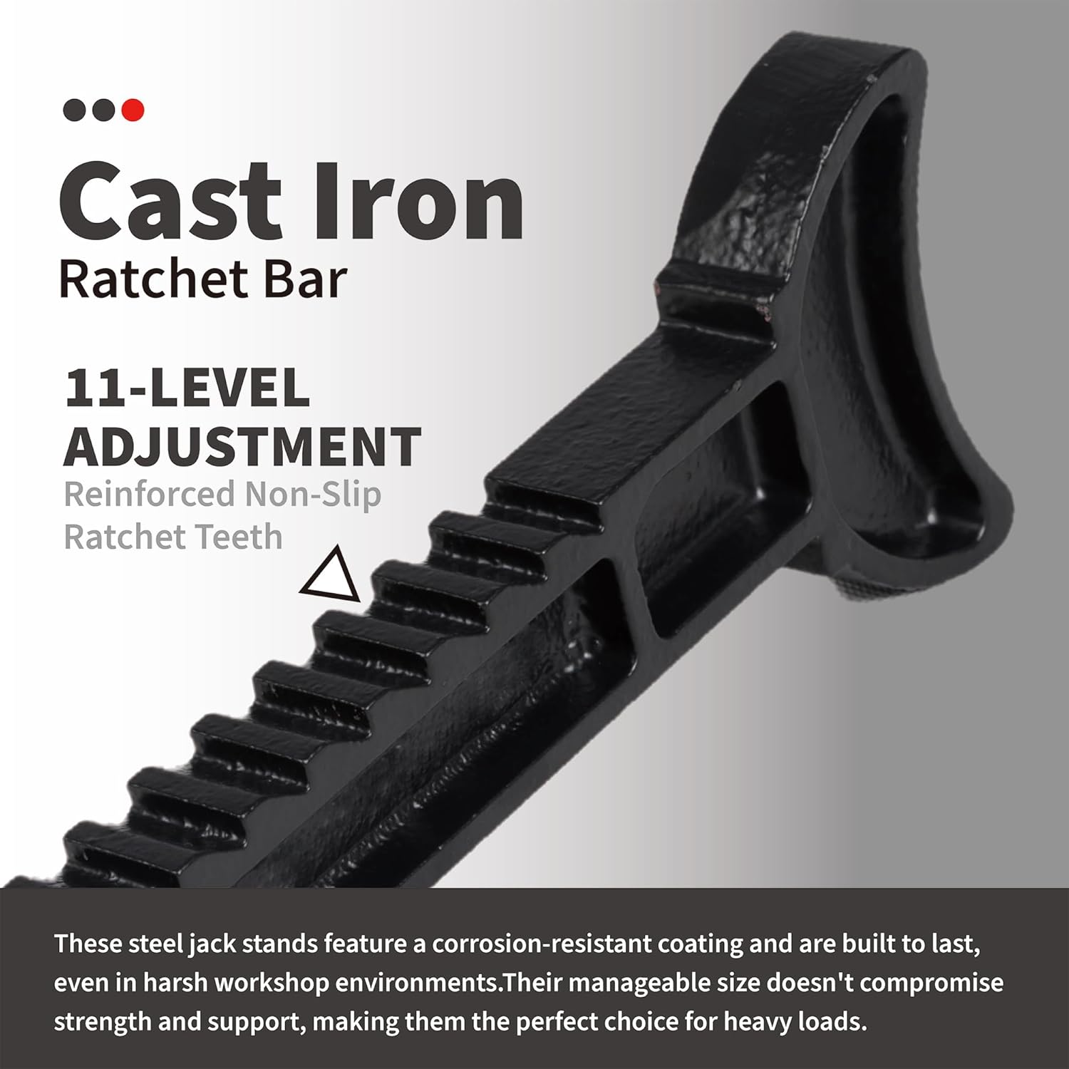 12-Ton (26000 lbs.) Heavy-Duty Adjustable Jack Stands 12’’ X 11’’ Large Base for Truck, SUV, RV, Bus, Tire Changes, Repairs, Automotive Lifting with Handle Lock, Set of 2, Red