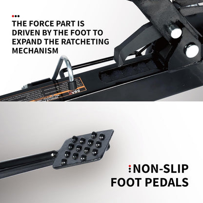 1500 lbs Vehicle Dolly Set of 2, Heavy Duty Mechanical Car Jack Dollies with Swivel Casters, Foot Pedal, and Easy Mobility for Auto Tire Repair, Vehicle Moving & Storage